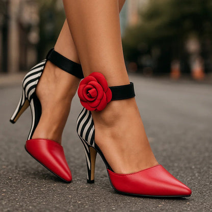 Rose Elegance – Tacones Elegantes y Cómodos para Mujer