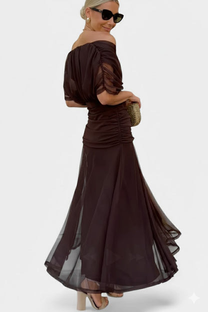 Velora™ | Vestido Floral Largo con Escote en V