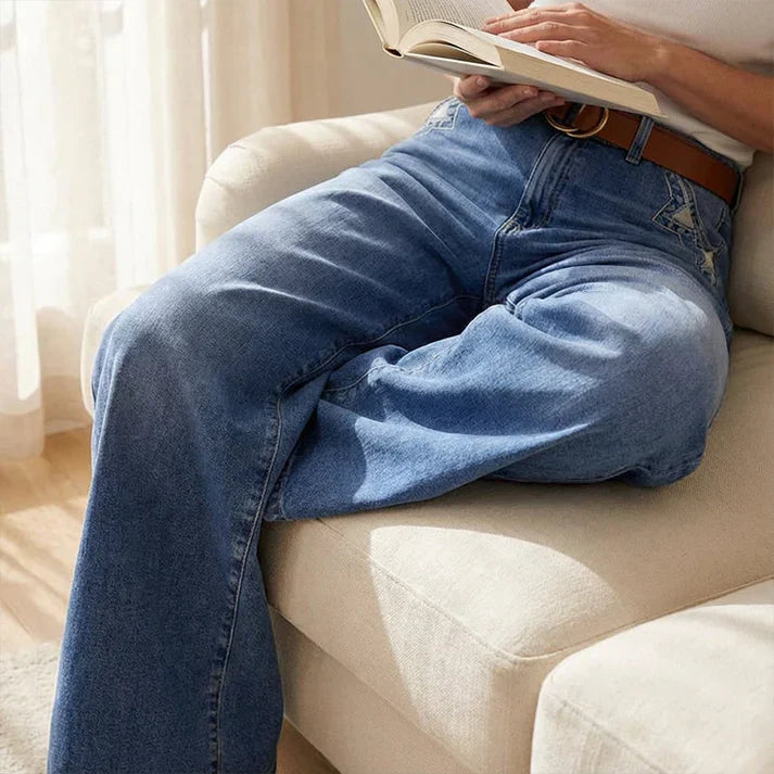 Paula – Vaqueros de cintura alta y pierna ancha